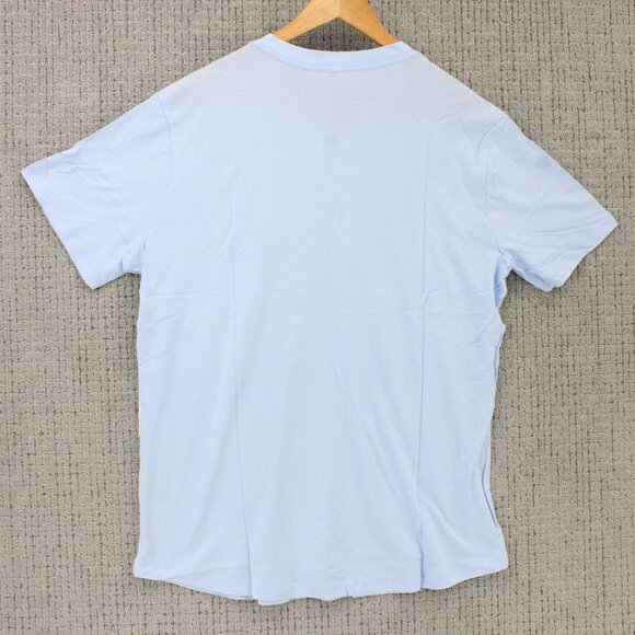 SWET TAILOR Shirt Mens XL Light Blue Short Sleeve Lightweight V Neck NWT - Picture 7 of 9